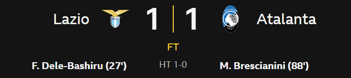 Lazio draw