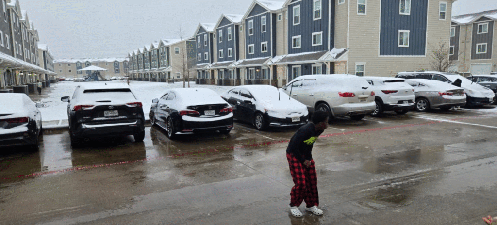 snow in Houston