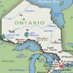 Ontario map canada
