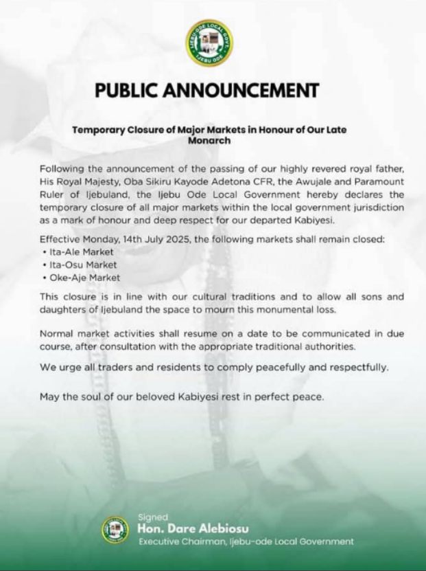 Farewell to Late Awujale of Ijebu Land 11 image