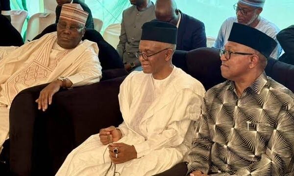 Shettima, Atiku, Zulum, Radda, Obi, El-Rufai Attend Fidau Prayer For Buhari