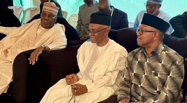 Shettima, Atiku, Zulum, Radda, Obi, El-Rufai Attend Fidau Prayer For Buhari