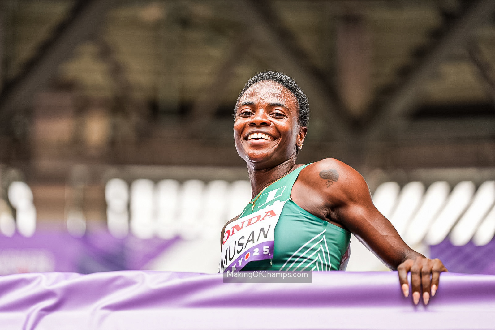 Amusan storms into 100m hurdles semis in Tokyo