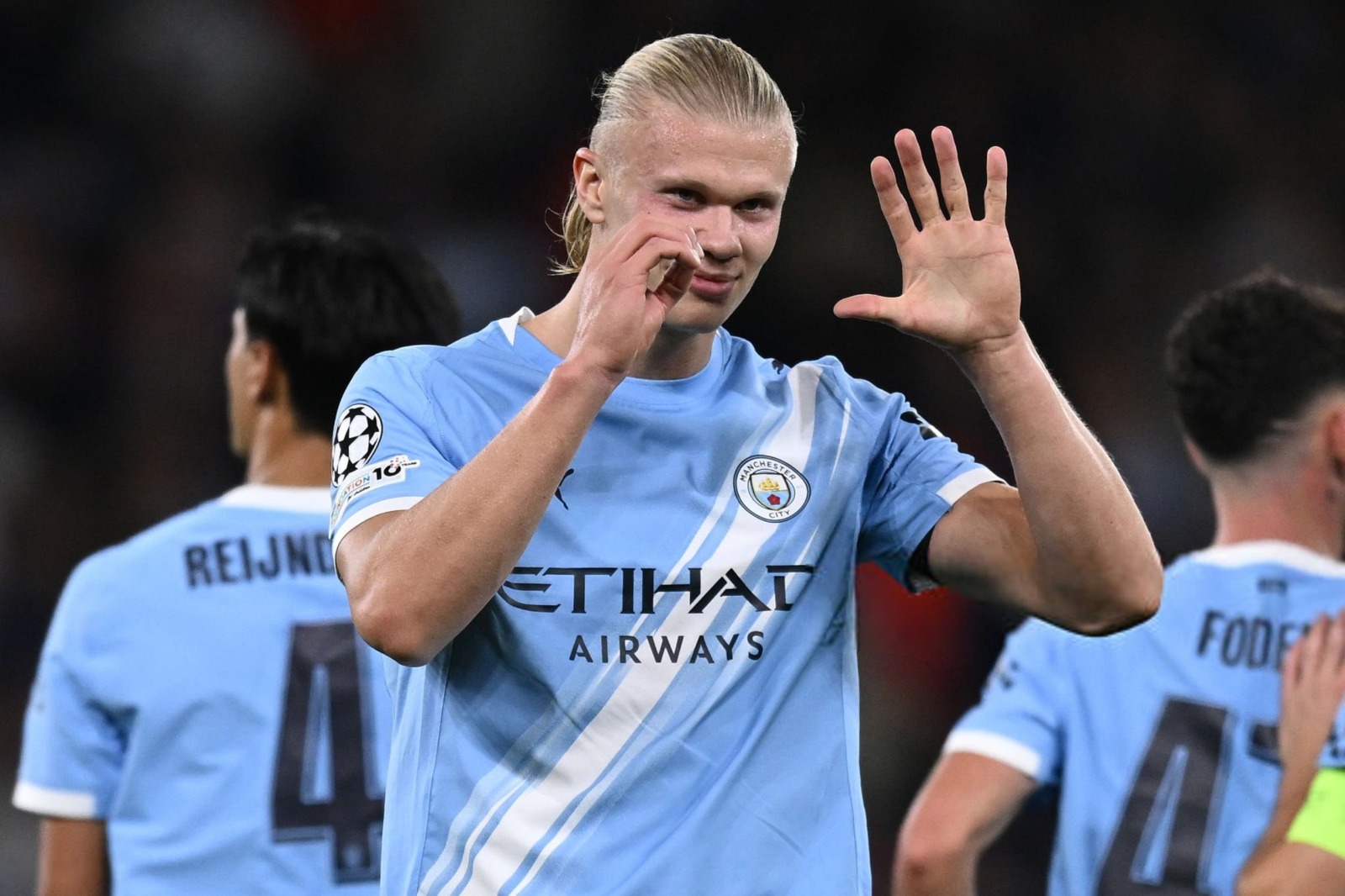 Haaland Hits 50 goals as City Sink 10-Man Napoli