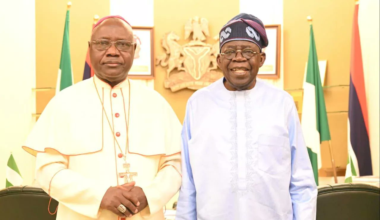 Tinubu Meets Catholic Archbishop as Nigeria Pushes Back Against U.S. Pressure