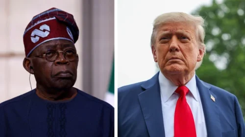 Bola Tinubu and Trump scaled