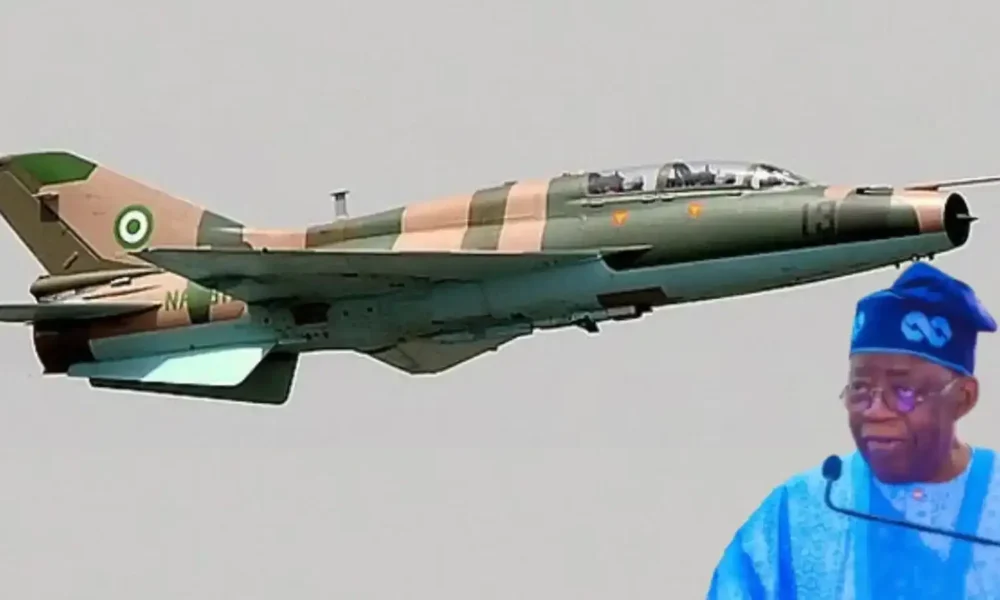 Tinubu inserted in fighter jets