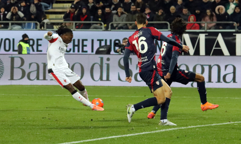 Rafael Leao shot Cagliari Milan