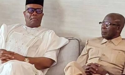President of the Senate Godswill Akpabio and the lawmaker representing Edo North Adams Oshiomhole