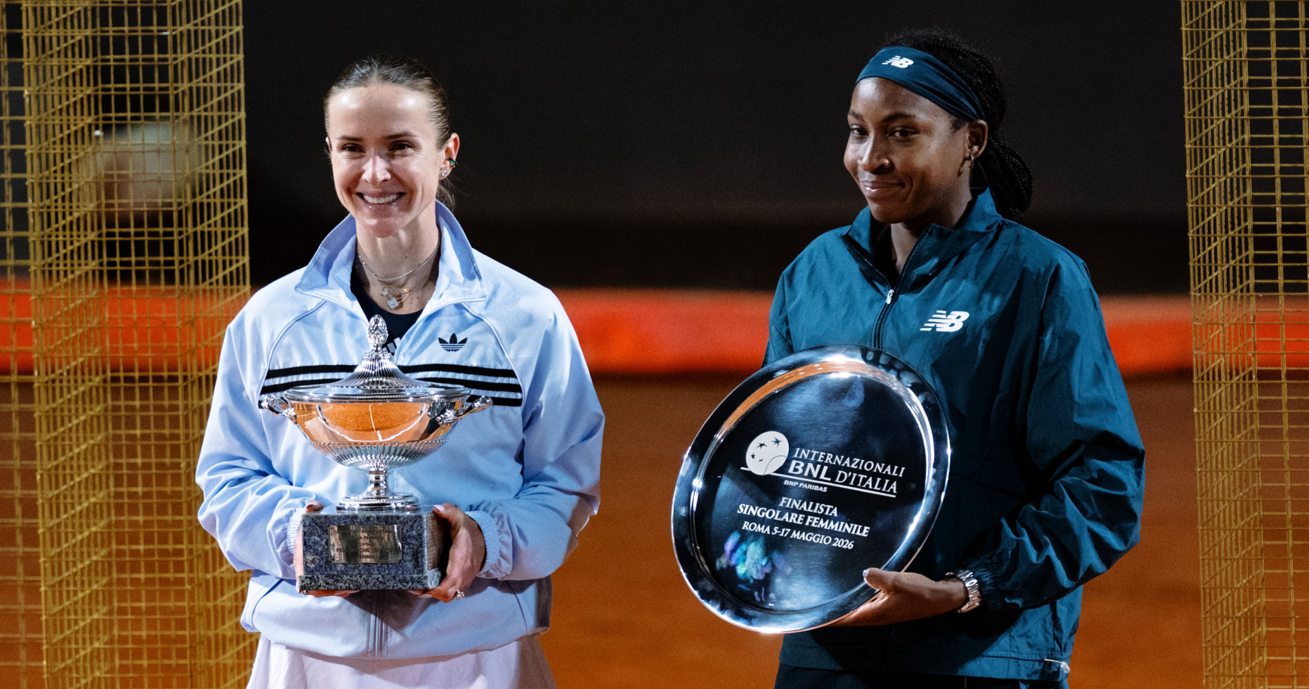 Svitolina Gauff Rome ceremony